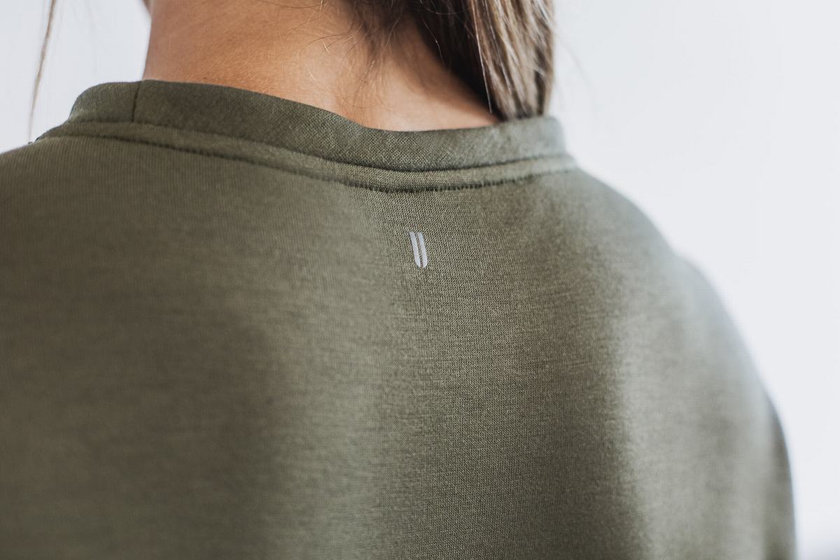 Nobull Crew Women's Sweatshirts Green | Australia (QI9435)